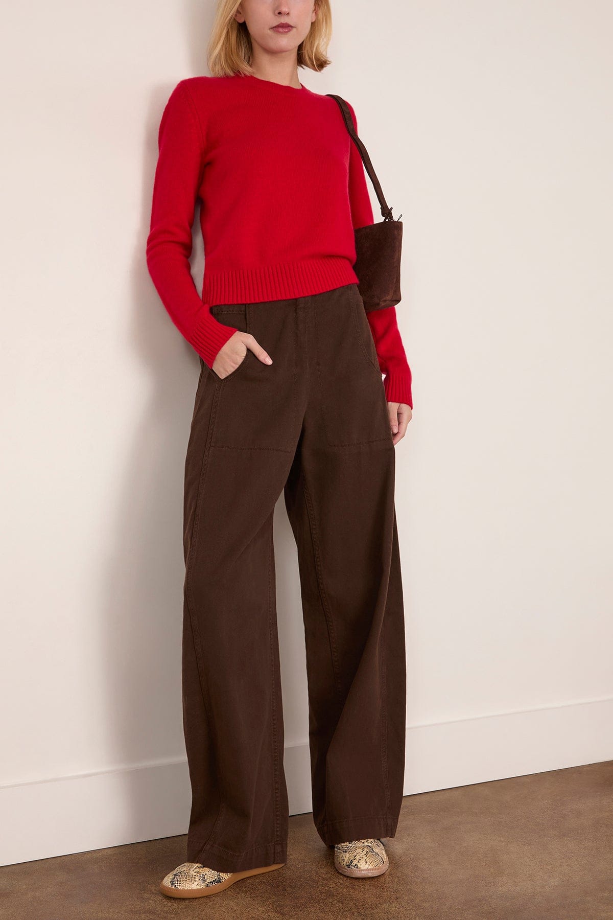 Lisa Yang Mable Sweater in Goji Berry