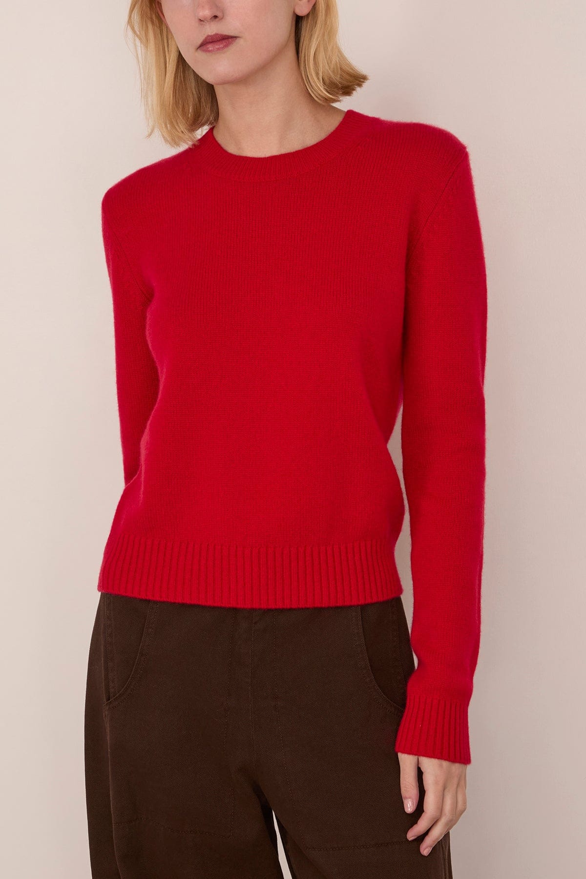 マガリ MAGALI ブラウス シャツ ハイネック 長袖 赤 レッド /NM Lisa Yang Mable Sweater in Goji Berry – Hampden Clothing