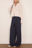 Lisa Yang Sadie Zip Cardigan in Cream