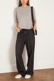 Lisa Yang Tops Cila Cashmere T-Shirt in Dove Grey Lisa Yang Cila Cashmere T-Shirt in Dove Grey