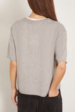 Lisa Yang Tops Cila Cashmere T-Shirt in Dove Grey Lisa Yang Cila Cashmere T-Shirt in Dove Grey