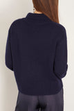 Lisa Yang Sweaters Fleur Sweater in Navy Lisa Yang Fleur Sweater in Navy