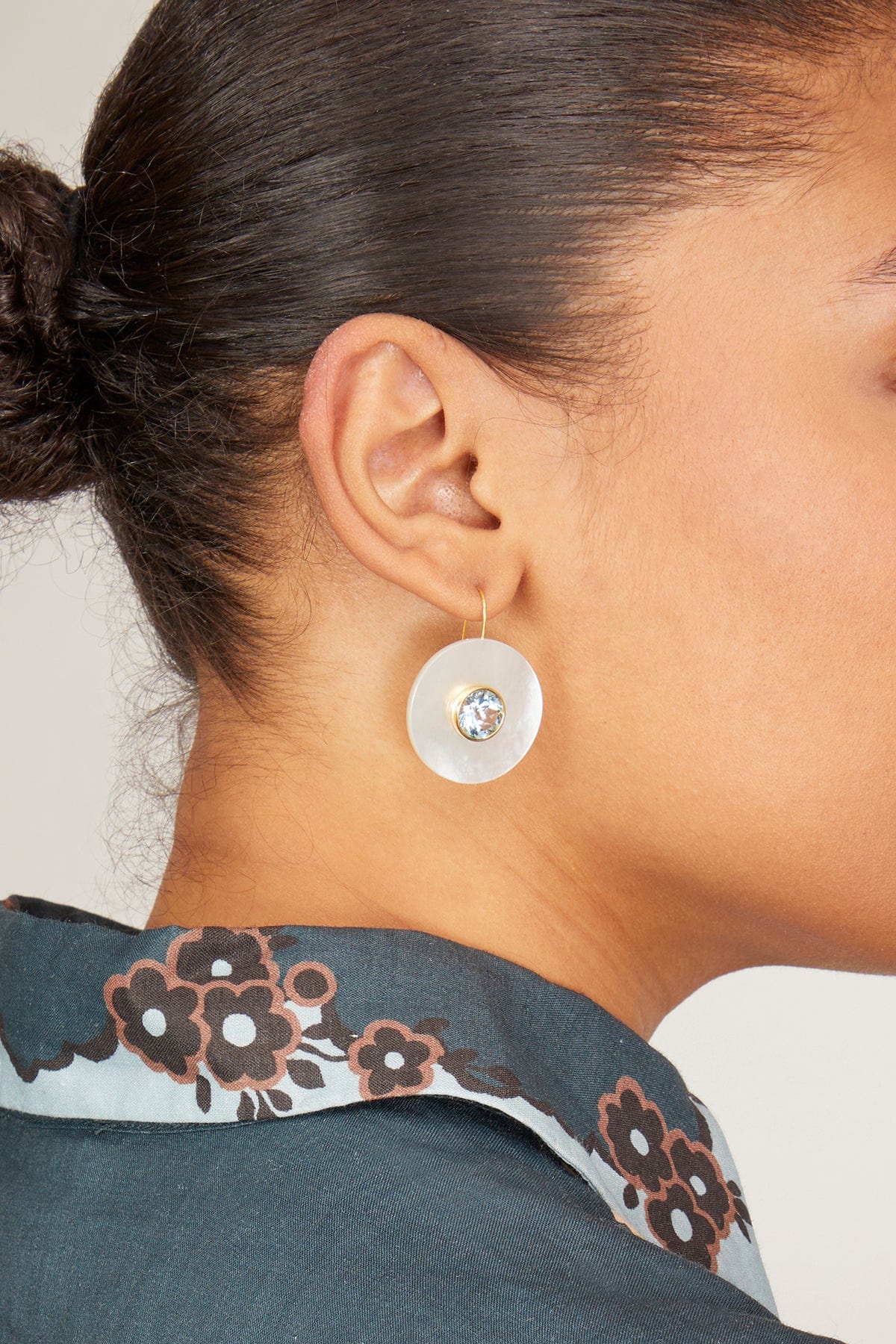 Lizzie Fortunato Earrings Taj Earrings in Blue Topaz Lizzie Fortuanto Taj Earrings in Blue Topaz