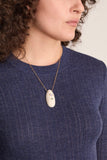 Lizzie Fortunato La Paz Pendant Necklace in White