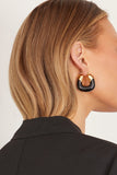 Lizzie Fortunato Earrings Organic Hoops in Midnight Lizzie Fortunato Organic Hoops in Midnight