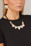 Lizzie Fortunato Necklaces Plaza Pearl Collar in Black Lizzie Fortunato Plaza Pearl Collar in Black