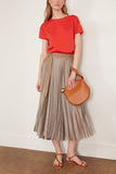 Loulou Studio Tops Basiluzzo Oversize Shirt in Tomato Loulou Studio Basiluzzo Oversize Shirt in Tomato