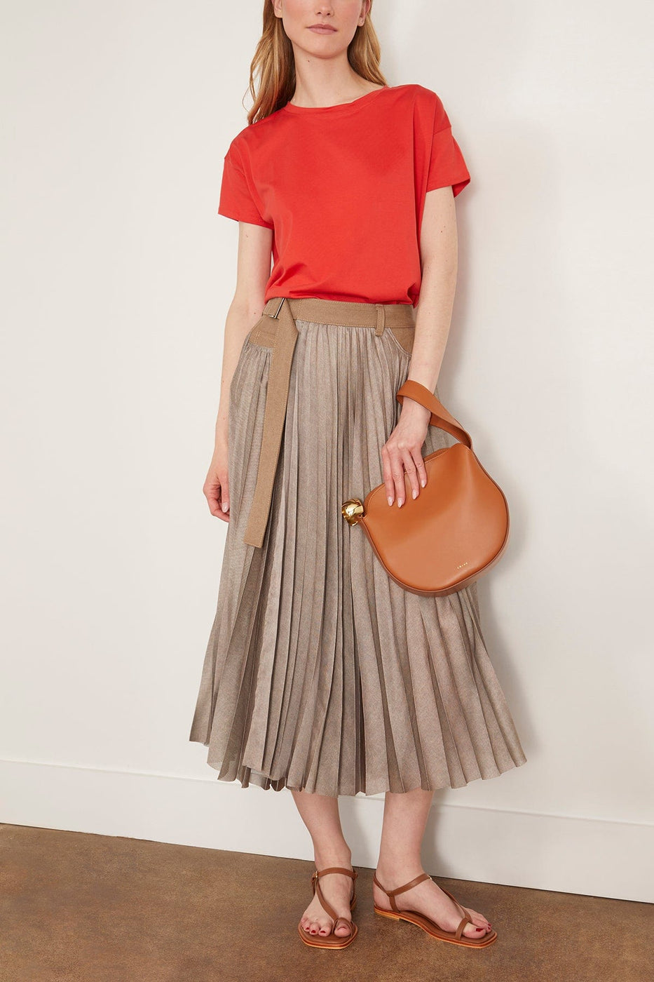 Loulou Studio Tops Basiluzzo Oversize Shirt in Tomato Loulou Studio Basiluzzo Oversize Shirt in Tomato