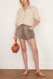 Loulou Studio Tops Boxy Shirt in Chiffon Beige Loulou Studio Boxy Shirt in Chiffon Beige