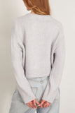 Loulou Studio Sweaters Bruzzi Oversized Sweater in Cloud Loulou Studio Bruzzi Oversized Sweater in Cloud