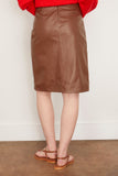 Loulou Studio Skirts Ekare Slit Skirt in Wood Loulou Studio Ekare Slit Skirt in Wood