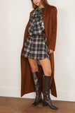 Loulou Studio Coats Long Coat in Wood Long Coat in Wood