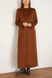 Loulou Studio Coats Long Coat in Wood Long Coat in Wood
