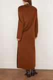 Loulou Studio Coats Long Coat in Wood Long Coat in Wood