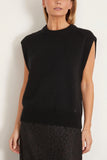 Loulou Studio Tops Mari Sleeveless Boxy Top in Black Loulou Studio Mari Sleeveless Boxy Top in Black