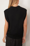 Loulou Studio Tops Mari Sleeveless Boxy Top in Black Loulou Studio Mari Sleeveless Boxy Top in Black