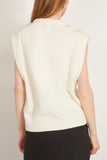 Loulou Studio Tops Mari Sleeveless Boxy Top in Ivory Loulou Studio Mari Sleeveless Boxy Top in Ivory