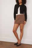 Loulou de Saison Zephir Cropped Cardigan in Black