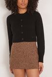 Loulou de Saison Zephir Cropped Cardigan in Black