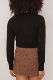 Loulou de Saison Zephir Cropped Cardigan in Black