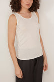 Loulou de Saison Alicudi Tank Top in Ivory