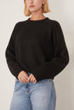 Loulou de Saison Bruzzi Cropped Sweater in Black