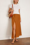 Loulou de Saison Carmen Long Gathered Skirt in Ocher