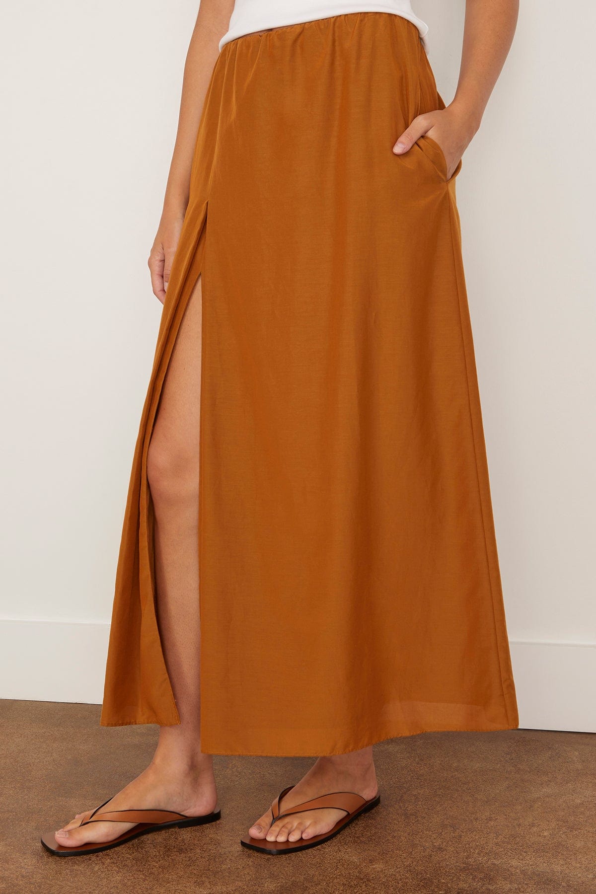 スカート LOULOU DE SAISON FW25 Skirts (CARMEN IVORY) CARMEN Cotton silk voile skirt | Loulou de Saison