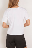 Loulou de Saison Faaa V-Neck T-Shirt in White