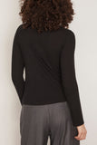 Loulou de Saison Gallinara Long Sleeve Top in Black