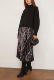 Loulou de Saison Luke Stand Collar Sweater in Black