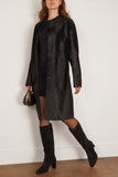 Loulou de Saison Miller Calfskin Coat in Black