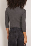 Loulou de Saison Mora Cropped Sweater in Anthracite Melange