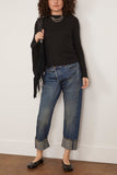 Loulou de Saison Ortigia Long Sleeve Top in Black