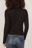 Loulou de Saison Ortigia Long Sleeve Top in Black