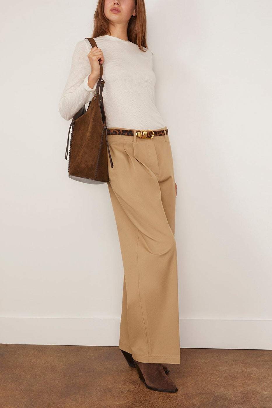 Loulou de Saison Ortigia Long Sleeve Top in Ivory