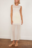 Loulou de Saison Philae Sleeveless Long Knit Dress in Ivory