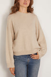 Loulou de Saison Tristan Loose Fit Sweater in Stone Melange