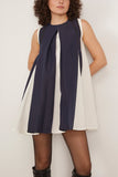 Lovebirds Hubble Dress in Midnight Blue/Ivory