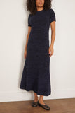 Proenza Schouler White Label Mel Dress in Marled Cotton Navy/Black Ombre