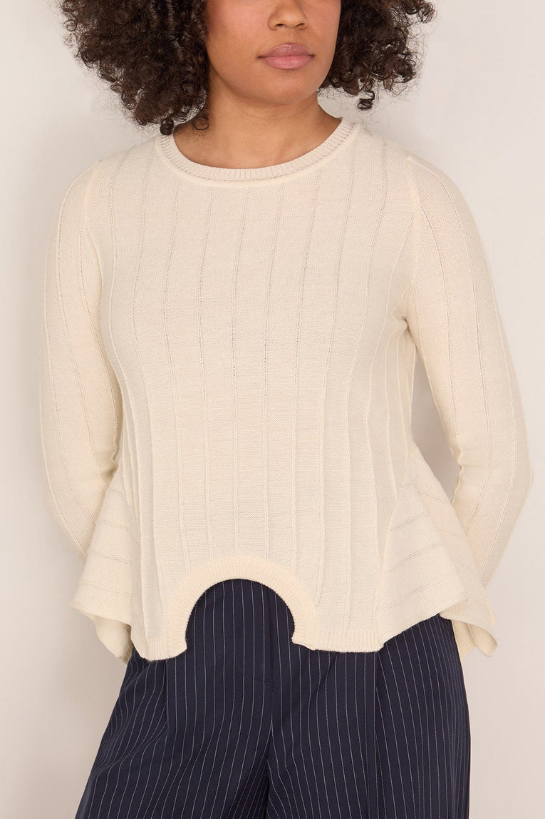 MM6 Maison Margiela Crewneck in Off White