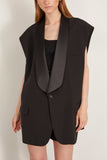 MM6 Maison Margiela Tops Sleeveless Gilet in Black MM6 Maison Margiela Sleeveless Gilet in Black