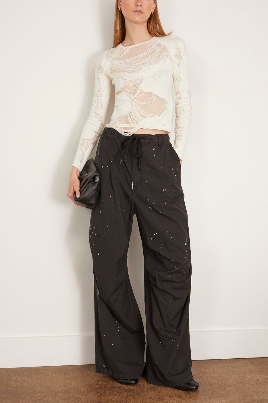 MM6 Maison Margiela Pants Painter Trouser in Washed Black Painter Trouser in Washed Black