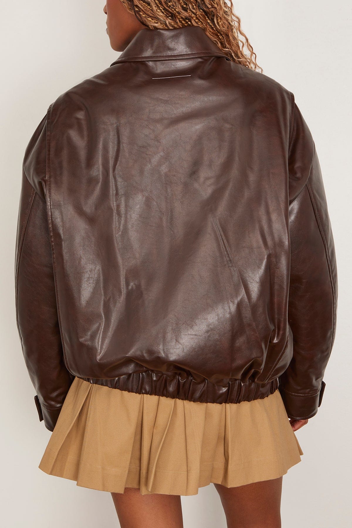 MM6 Maison Margiela Sports Jacket in Burgundy