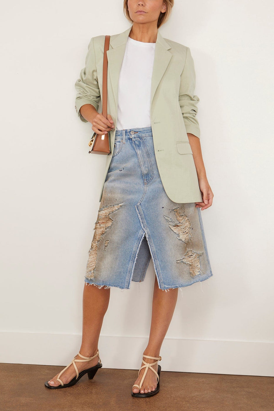MM6 Maison Margiela Jackets Tailored Suit Jacket in Pistachio Green Tailored Suit Jacket in Pistachio Green