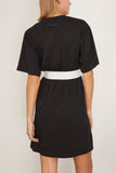 MM6 Maison Margiela Dresses Taped Jersey Mini Dress in Black Taped Jersey Mini Dress in Black