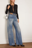 MM6 Maison Margiela Jeans Twist Wide Leg Jeans in Medium Blue Twist Wide Leg Jeans in Medium Blue