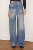 MM6 Maison Margiela Jeans Twist Wide Leg Jeans in Medium Blue Twist Wide Leg Jeans in Medium Blue