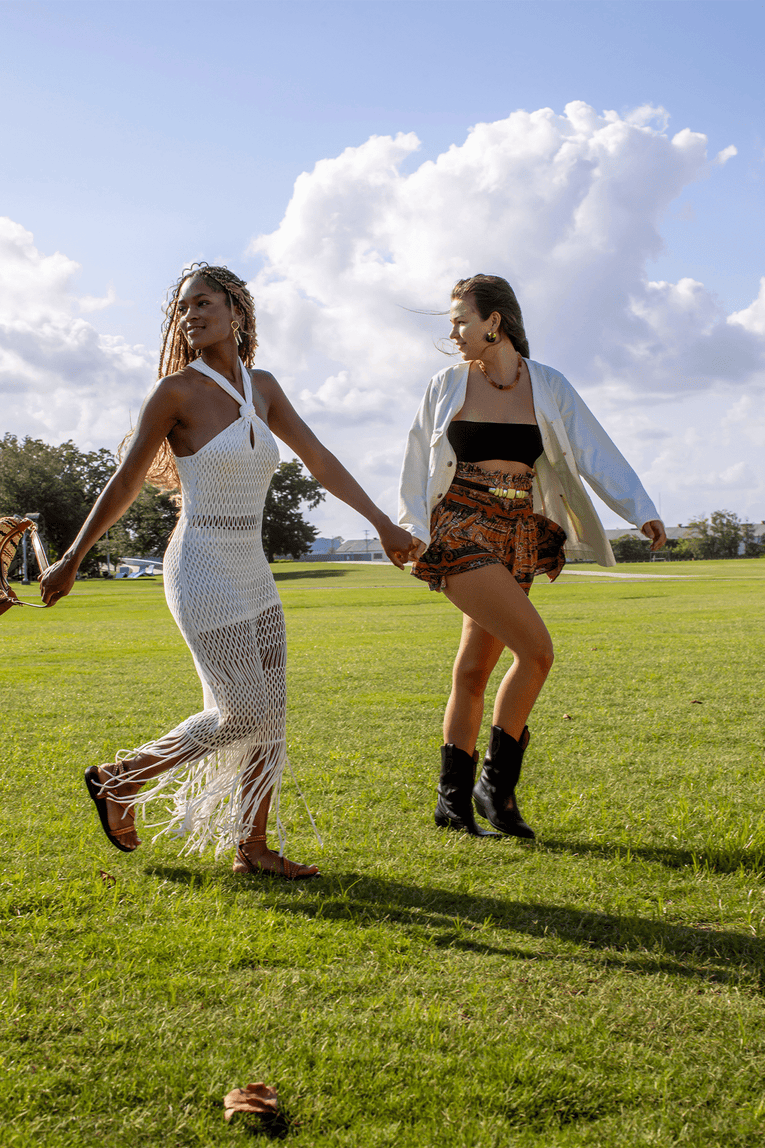 Isabel Marant Maelly Silk Mini Short in Orange