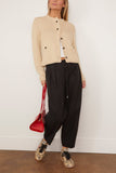 Maria McManus Barrel Leg Drawstring Trouser in Black